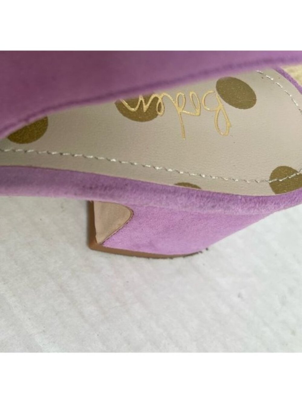 Boden Happy Heels Suede Pointed Toe Mid Heel Sling Back Pumps for Women Size 9 - Picture 10 of 11